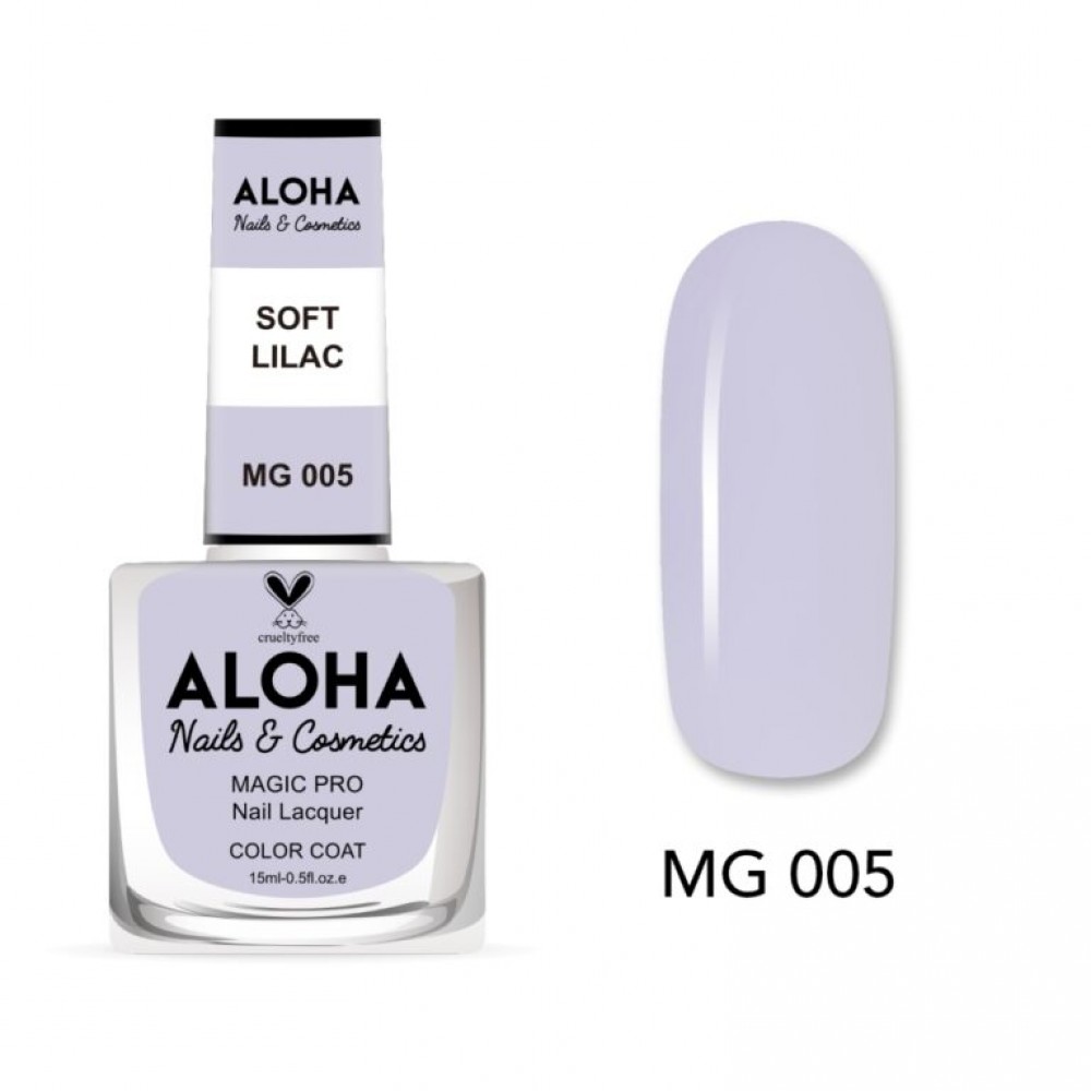 Aloha Βερνίκι Νυχιών 10 ημερών με Gel Effect Χωρίς Λάμπα Magic Pro Nail Lacquer 15ml – MG 005