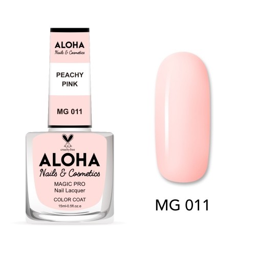 Aloha Βερνίκι Νυχιών 10 ημερών με Gel Effect Χωρίς Λάμπα Magic Pro Nail Lacquer 15ml – MG 011