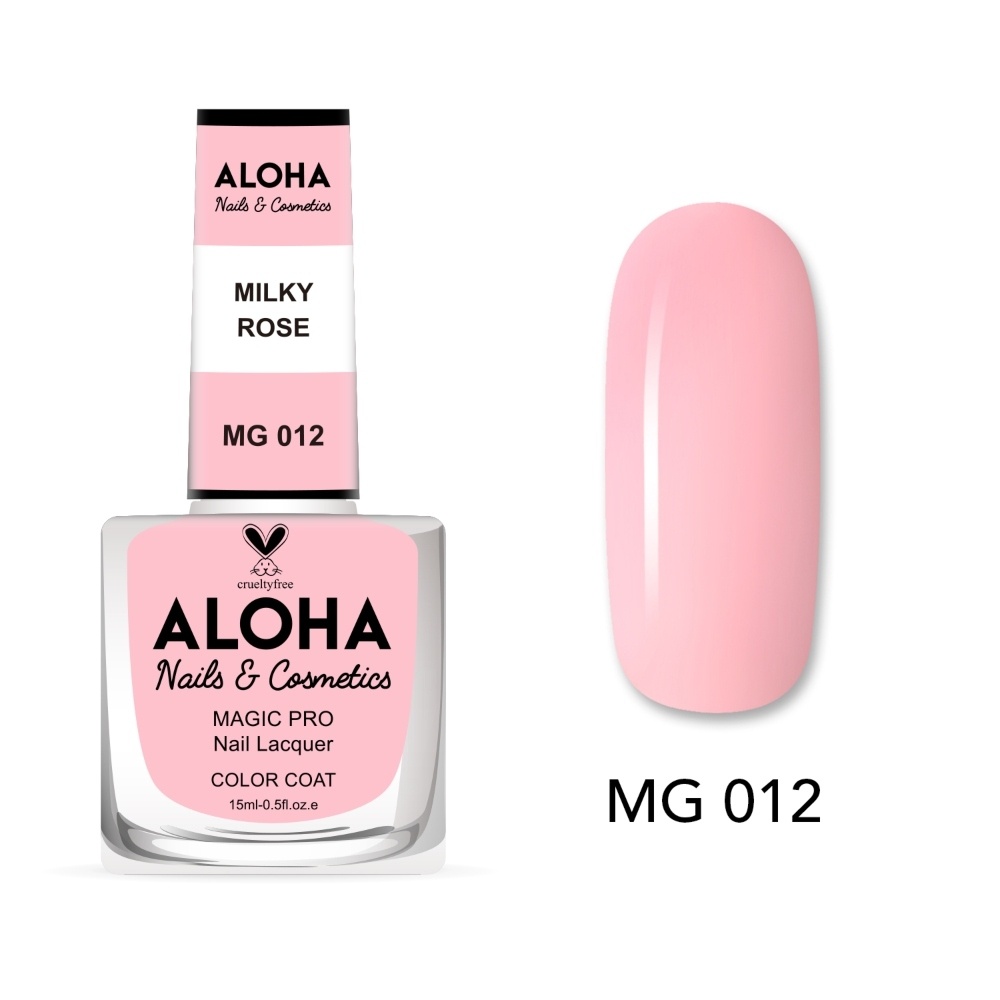 Aloha Βερνίκι Νυχιών 10 ημερών με Gel Effect Χωρίς Λάμπα Magic Pro Nail Lacquer 15ml – MG 012