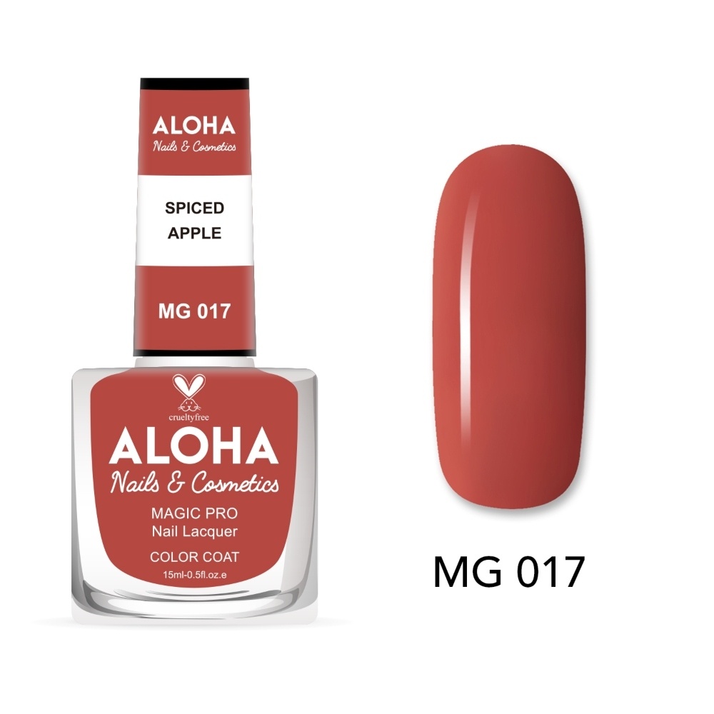 Aloha Βερνίκι Νυχιών 10 ημερών με Gel Effect Χωρίς Λάμπα Magic Pro Nail Lacquer 15ml – MG 017 Aloha Βερνίκι Νυχιών 10 ημερών με Gel Effect Χωρίς Λάμπα Magic Pro Nail Lacquer 15ml – MG 017