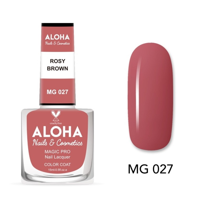 Aloha Βερνίκι Νυχιών 10 ημερών με Gel Effect Χωρίς Λάμπα Magic Pro Nail Lacquer 15ml – MG 027