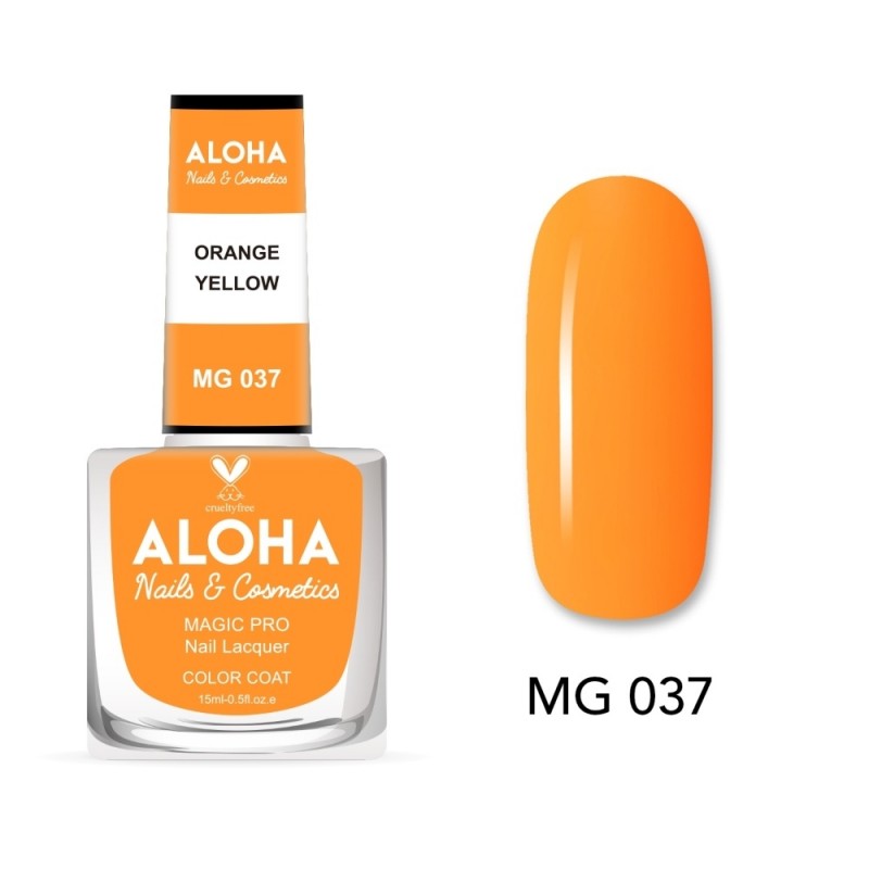 Aloha Βερνίκι Νυχιών 10 ημερών με Gel Effect Χωρίς Λάμπα Magic Pro Nail Lacquer 15ml – MG 037