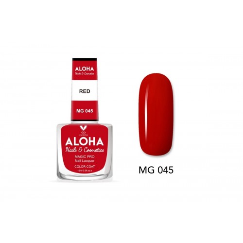 Aloha Βερνίκι Νυχιών 10 ημερών με Gel Effect Χωρίς Λάμπα Magic Pro Nail Lacquer 15ml – MG 045