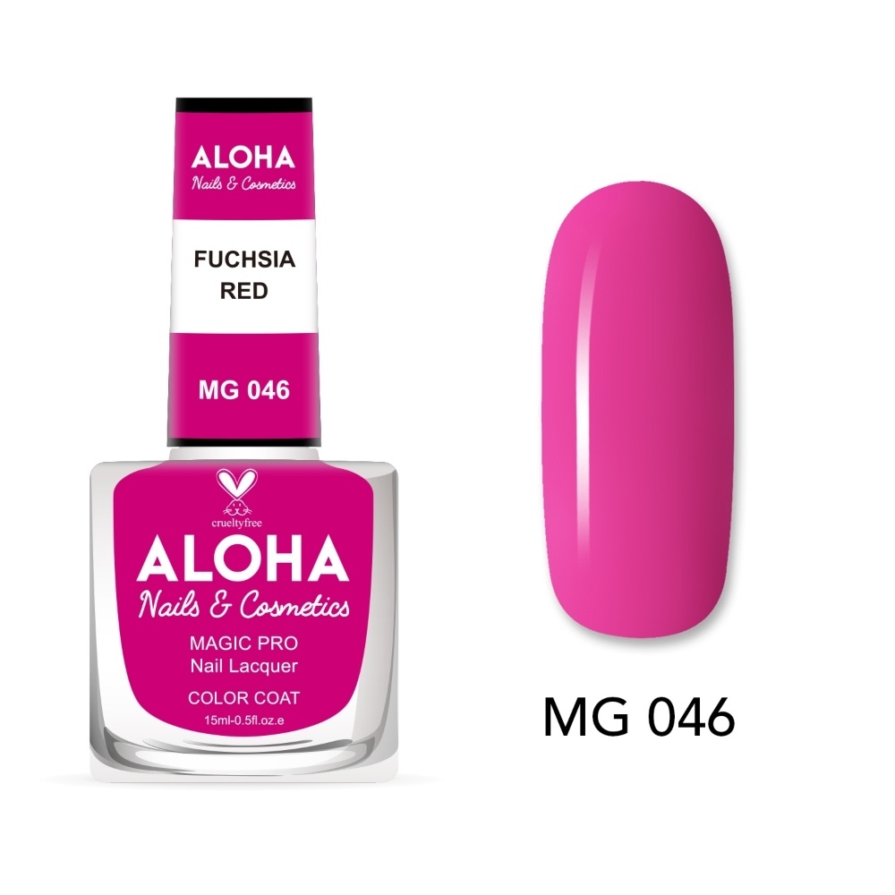 Aloha Βερνίκι Νυχιών 10 ημερών με Gel Effect Χωρίς Λάμπα Magic Pro Nail Lacquer 15ml – MG 046