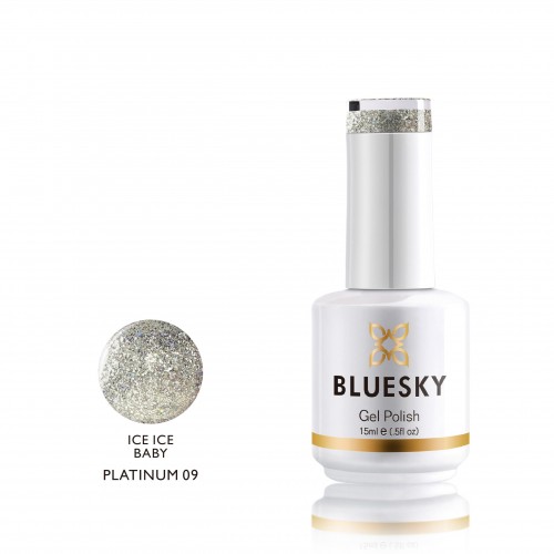 Bluesky Ημιμόνιμο Βερνίκι Νυχιών Ice Ice Baby Platinum 09 15ml