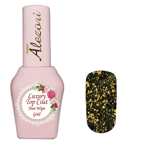 Alezori Top Coat Non Wipe Luxury Gold 15ml