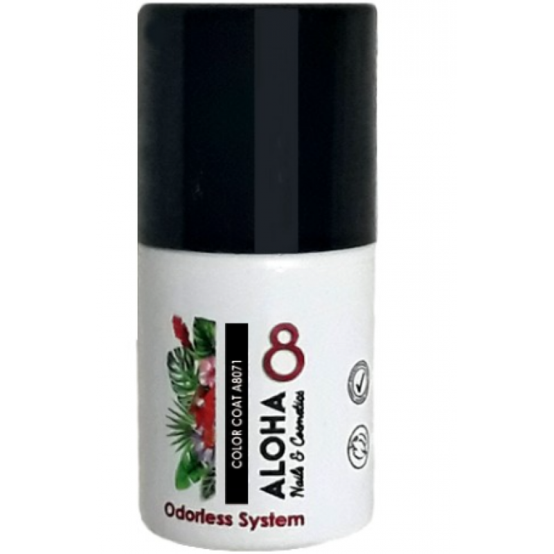 Aloha Ημιμόνιμο Βερνίκι Color Coat A8071 Black ,8ml