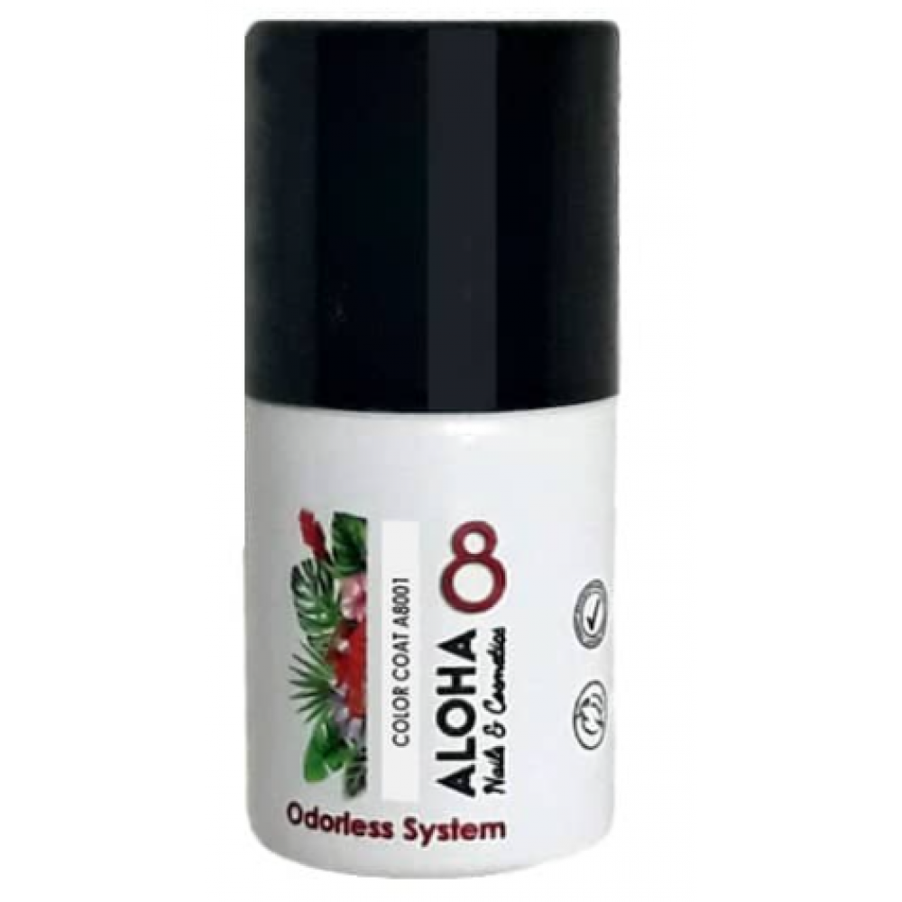 Aloha Ημιμόνιμο Βερνίκι Color Coat A8001 French White ,8ml