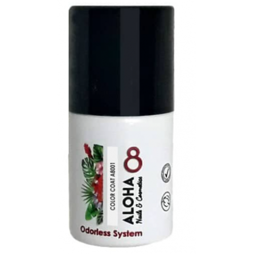 Aloha Ημιμόνιμο Βερνίκι Color Coat A8001 French White ,8ml
