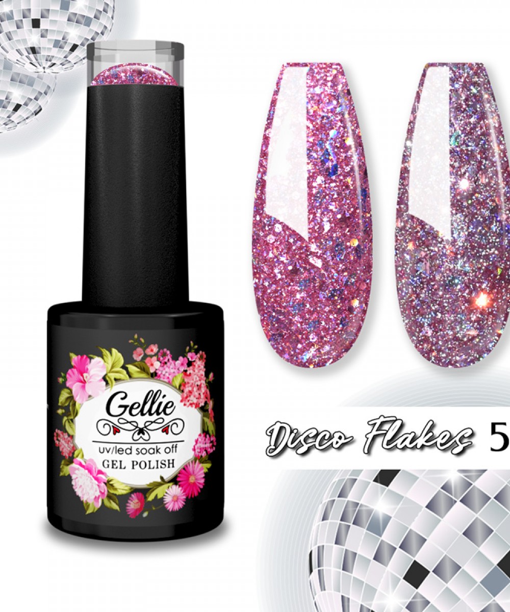 Gellie Ημιμόνιμο Βερνίκι Νυχιών Disco Flakes 5 10ml