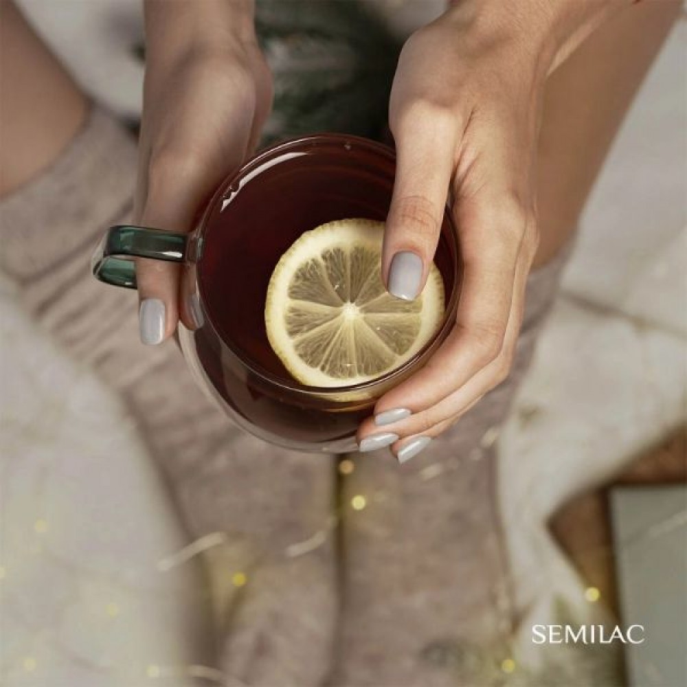 Semilac Ημιμόνιμο Βερνίκι Νυχιών Shimmer 338 Cozy Gray 7ml*