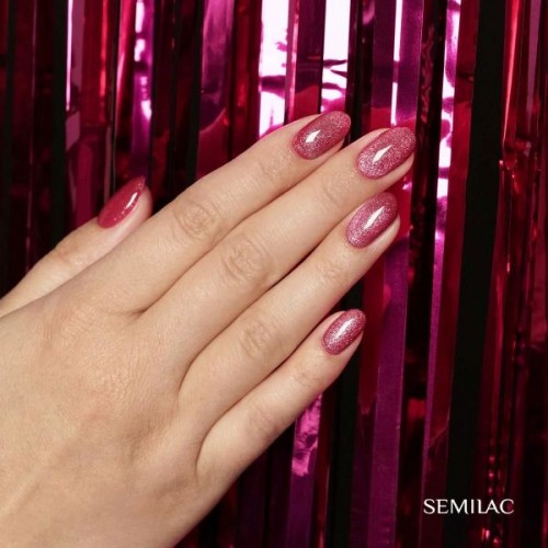 Semilac Ημιμόνιμο Βερνίκι Νυχιών 330 Magnetic Glow Cat Eye Magentic Look 7ml