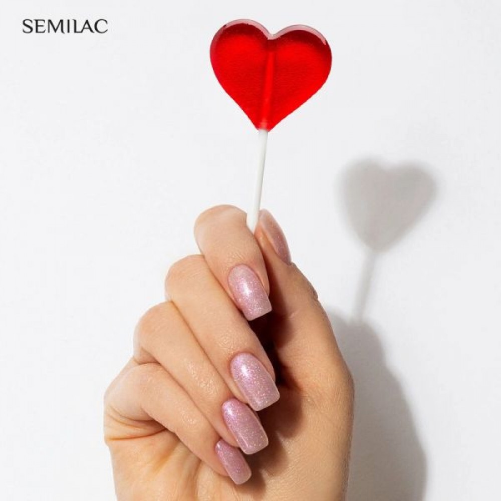 Semilac Ημιμόνιμο Βερνίκι Νυχιών 390 Spark of Bare Love 7ml