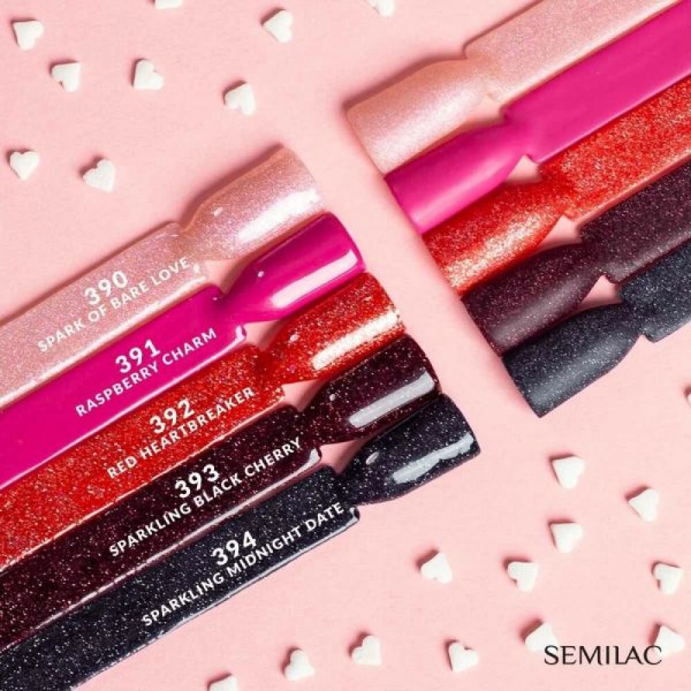 Semilac Ημιμόνιμο Βερνίκι Νυχιών 393 Sparkling Black Cherry 7ml Semilac Ημιμόνιμο Βερνίκι Νυχιών 393 Sparkling Black Cherry 7ml