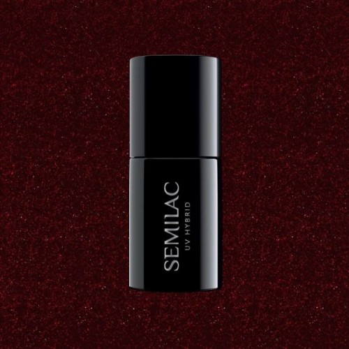 Semilac Ημιμόνιμο Βερνίκι Νυχιών 393 Sparkling Black Cherry 7ml