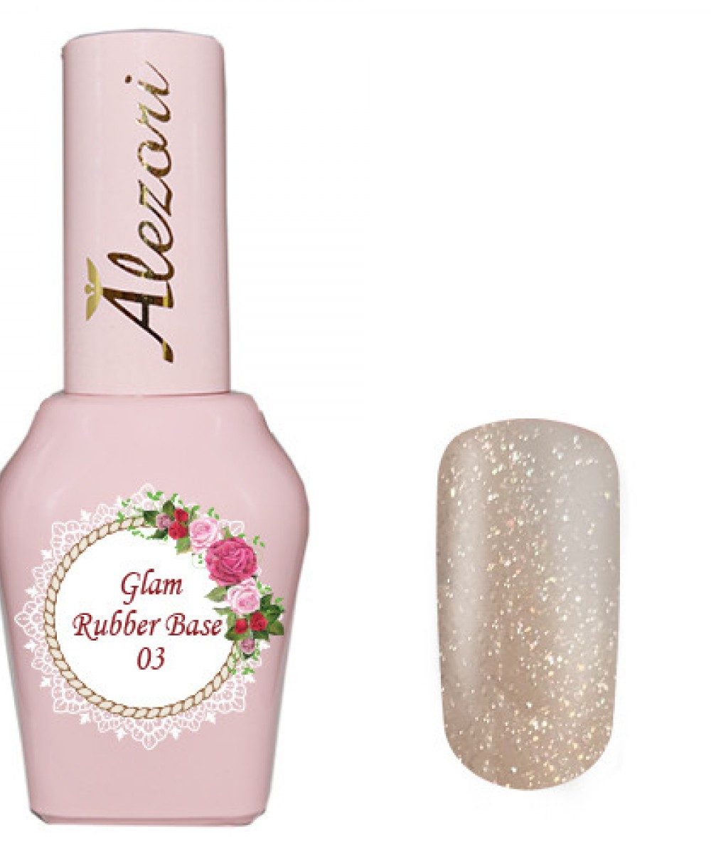 Alezori Rubber Base Color 03 Glam ,15ml *