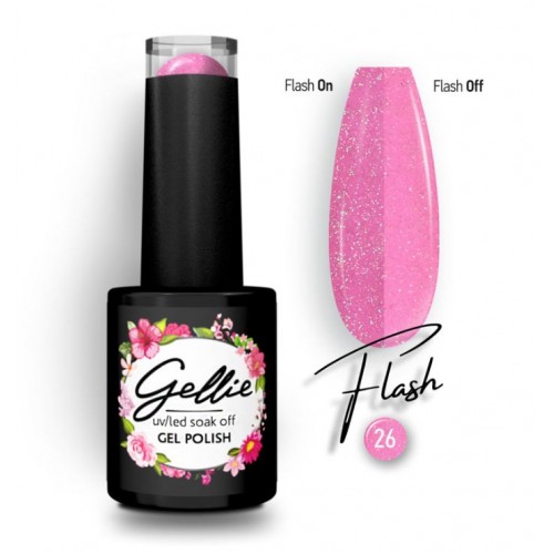 Gellie Ημιμόνιμο Βερνίκι Νυχιών Flash 26, 10ml