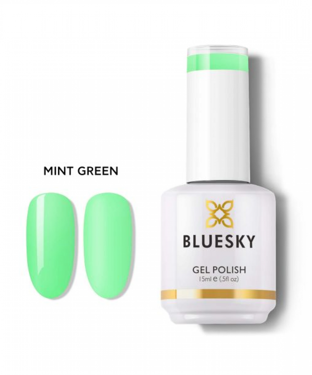 Bluesky Ημιμόνιμο Βερνίκι Νυχιών Mint Green,15ml