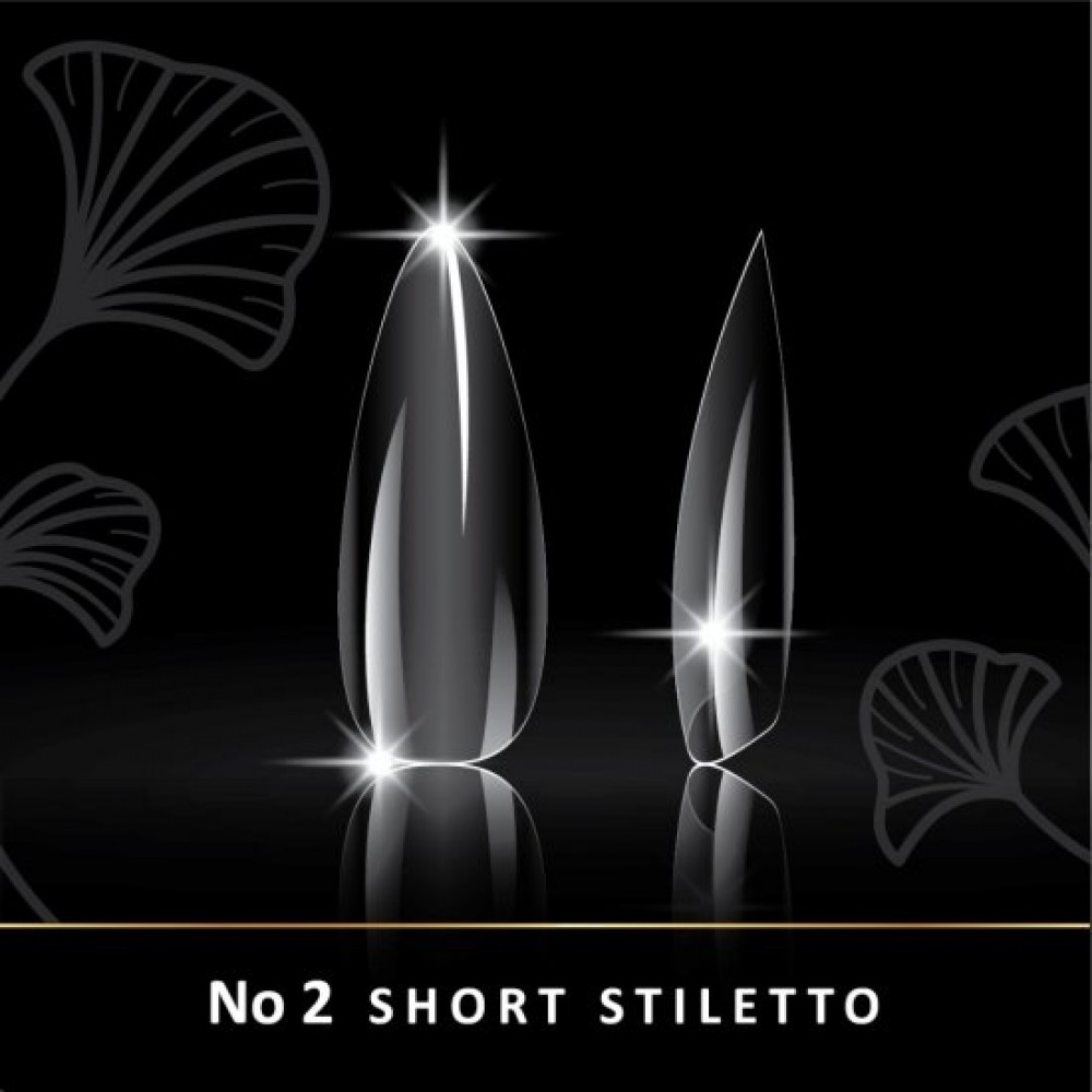 Woww Soft Gel Tips No2 Short Stiletto 240 τμχ
