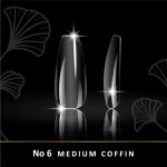 Woww Soft Gel Tips No6 Medium Coffin 240 τμχ Woww Soft Gel Tips No6 Medium Coffin 240 τμχ