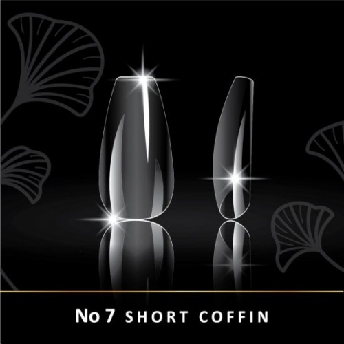 Woww Soft Gel Tips No7 Short Coffin 240 τμχ