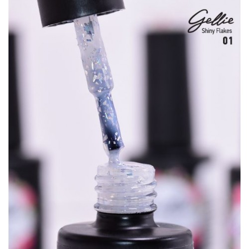 Gellie Ημιμόνιμο Βερνίκι Νυχιών Shiny Flakes 01, 10ml