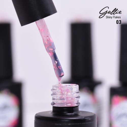 Gellie Ημιμόνιμο Βερνίκι Νυχιών Shiny Flakes 03, 10ml