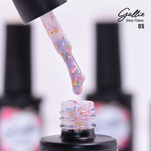 Gellie Ημιμόνιμο Βερνίκι Νυχιών Shiny Flakes 05, 10ml