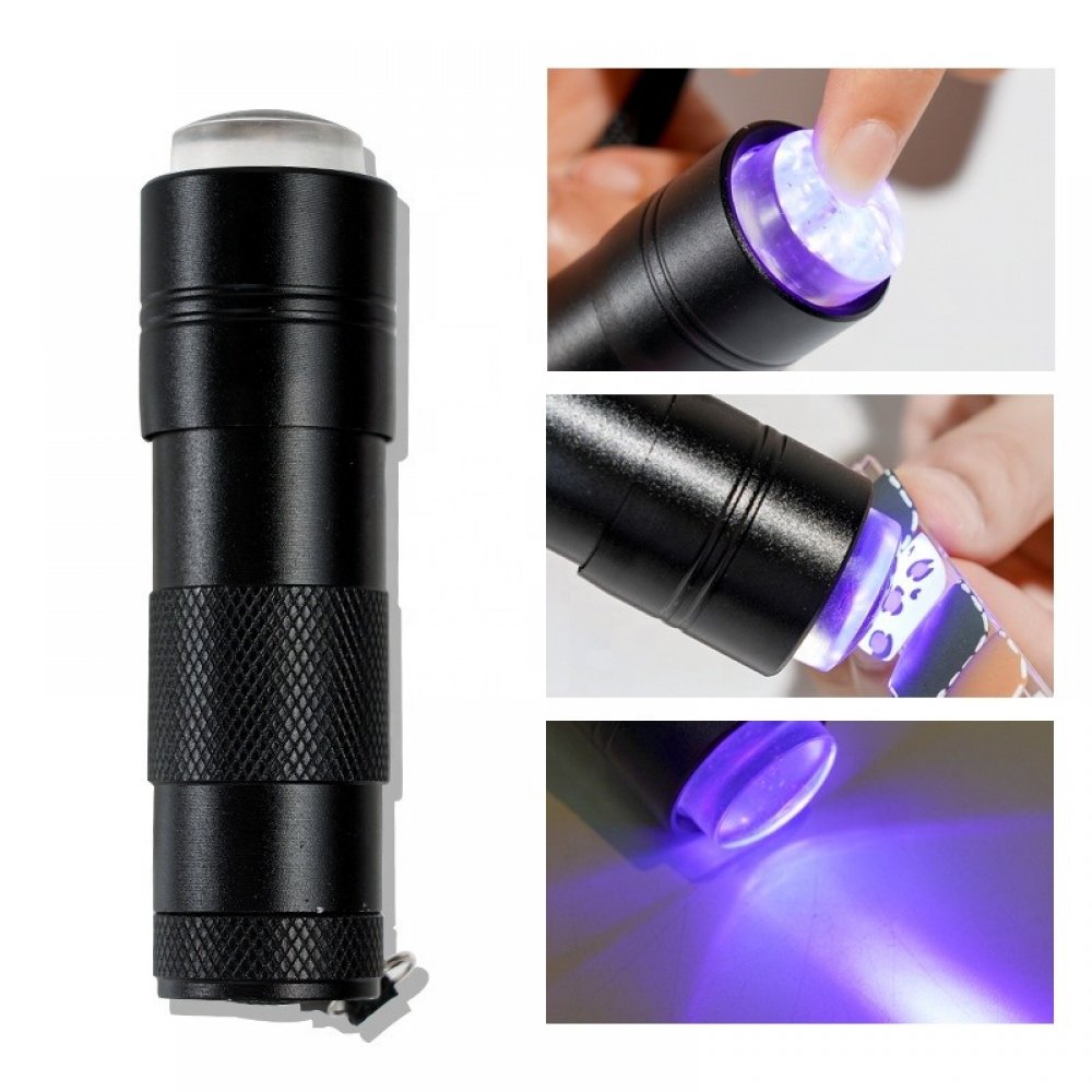 Φακός LED με Σιλικόνη-Portable Mini Nail LED UV Lamp Silicone 12led