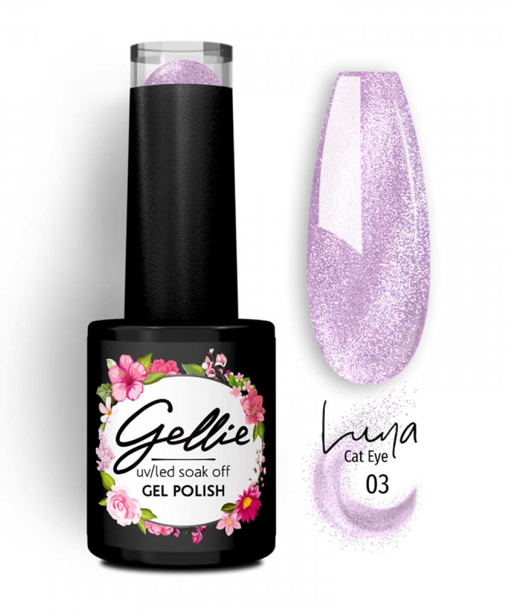 Gellie Ημιμόνιμο Βερνίκι Νυχιών Luna Cat Eye 03, 10ml