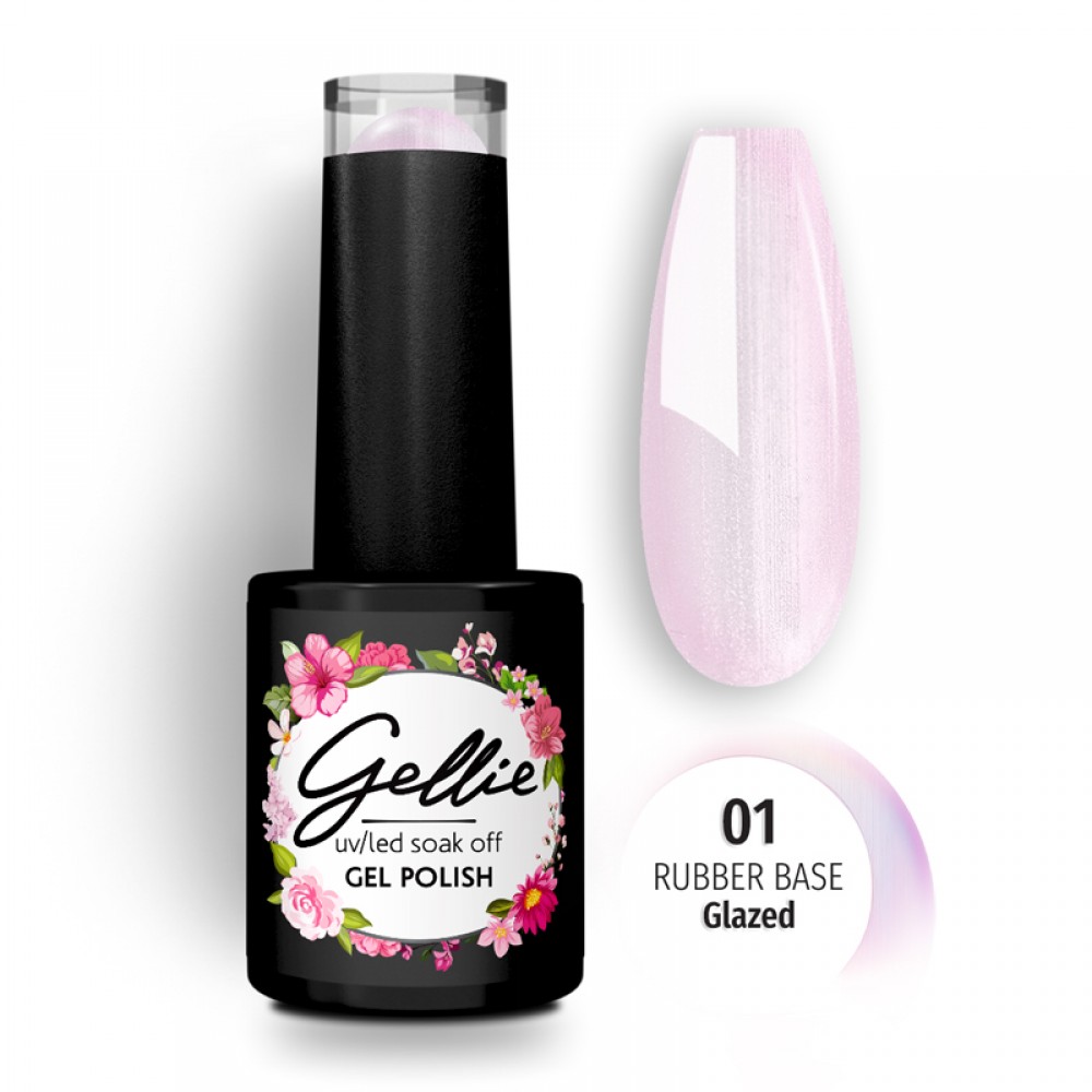 Gellie Rubber Base Glazed 01 ,10ml Gellie Rubber Base Glazed 01 ,10ml