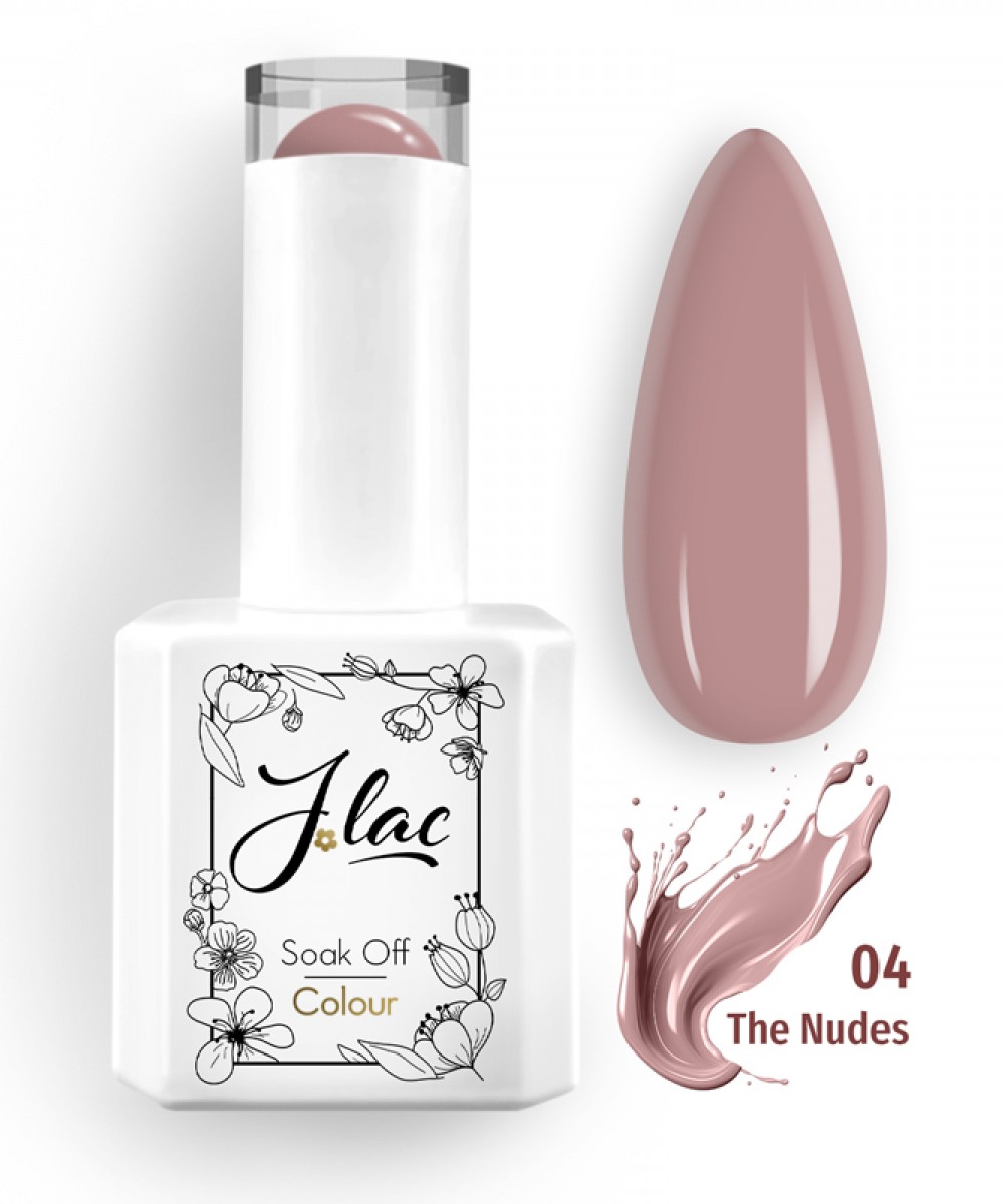 Jlac Ημιμόνιμο Βερνίκι Νυχιών The Nudes 04, 15ml
