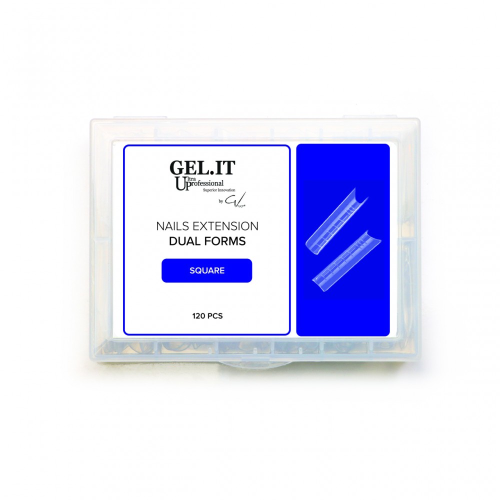 Gel It Up  Dual Forms Nails Extension – Square 120Τμχ