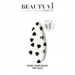 Mixcoco Heart Shape Top Coat Black 15ml Mixcoco Heart Shape Top Coat Black 15ml