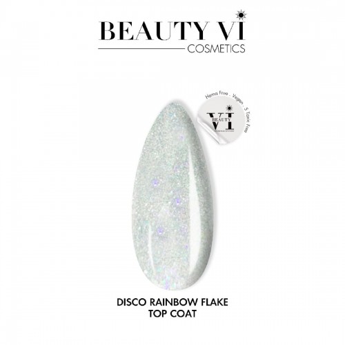 VI Disco Rainbow Flake Top Coat 15ml