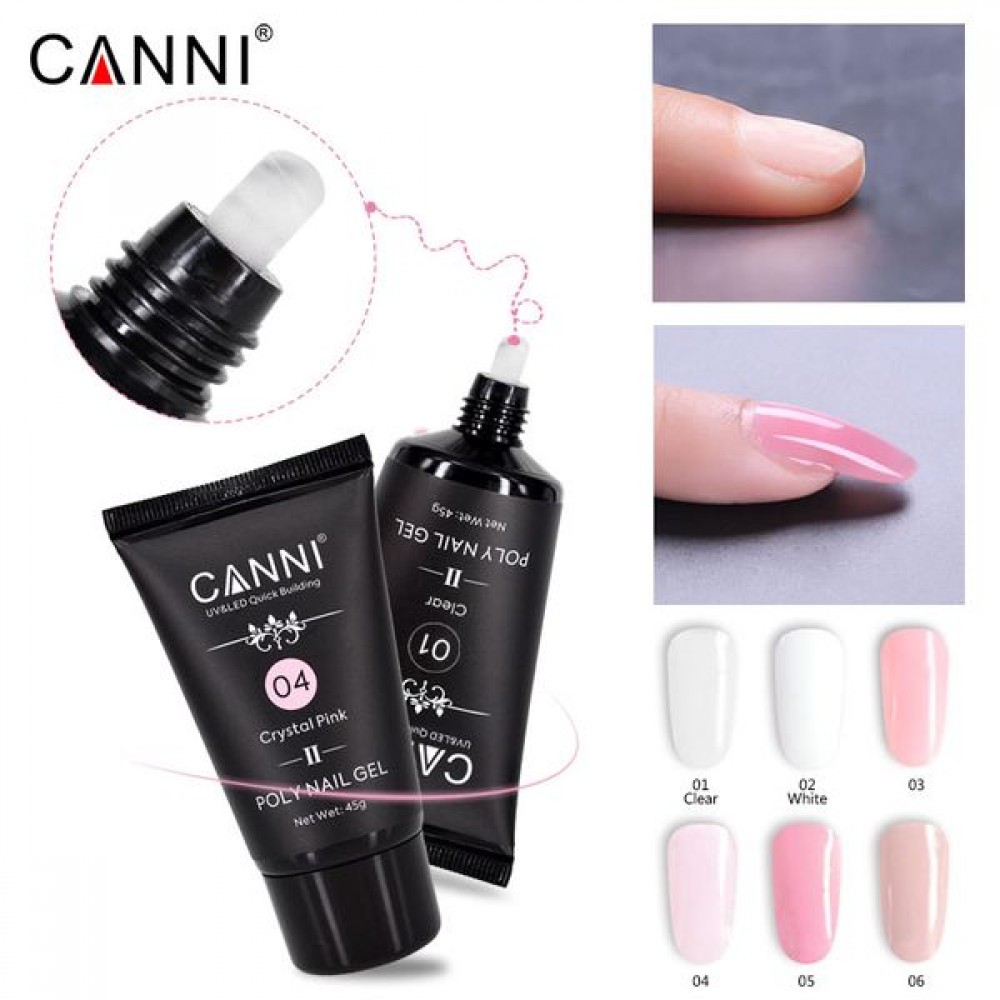 Canni Poly Nail Gel N01 Clear 45Gr