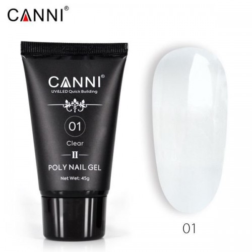 Canni Poly Nail Gel N01 Clear 45Gr