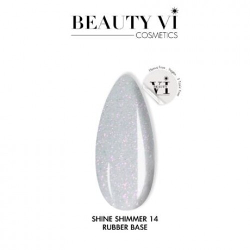 Beauty Vi Rubber Base Shine Shimmer 14 15ml