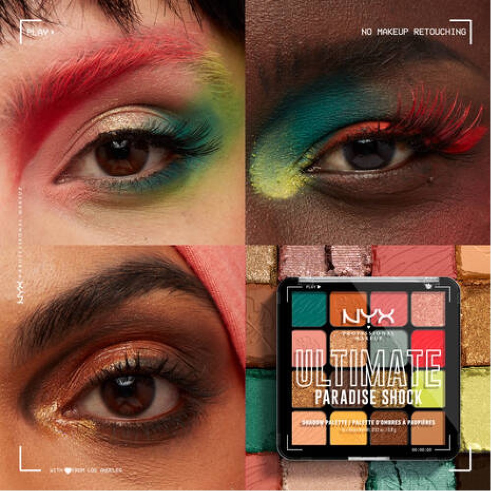 Nyx Ultimate Shadow Palette 16-Pan Paradise Shock Nyx Ultimate Shadow Palette 16-Pan Paradise Shock