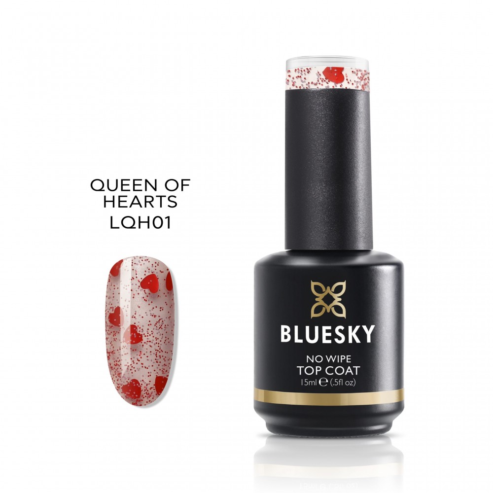 Bluesky LQH01 Queen Of Hearts Top No Wipe 15ml