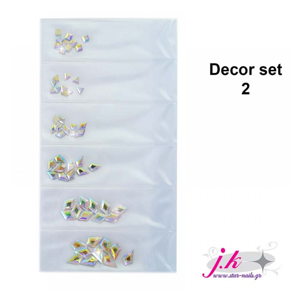 J.K Κρύσταλλα Διακόσμησης Νυχιών Set 2 (022265)