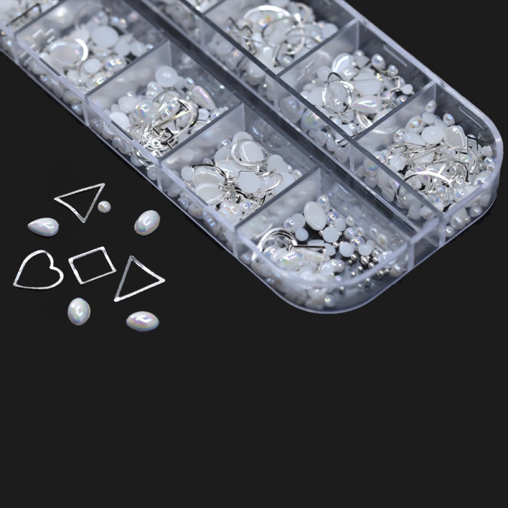 J.K Διακοσμητικές Πέρλες Νυχιών Box 26 3D