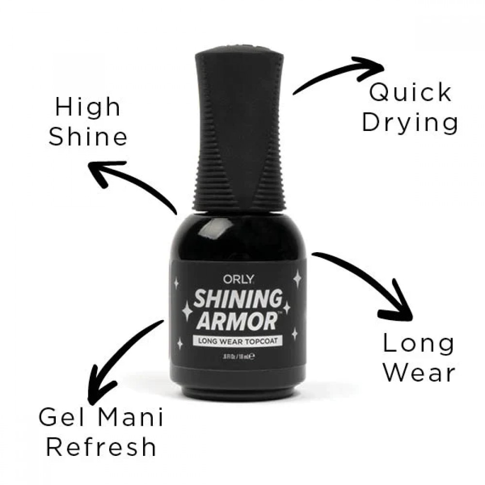 Orly Top Coat Fast Dry Shining Armor 18ml Orly Top Coat Fast Dry Shining Armor 18ml