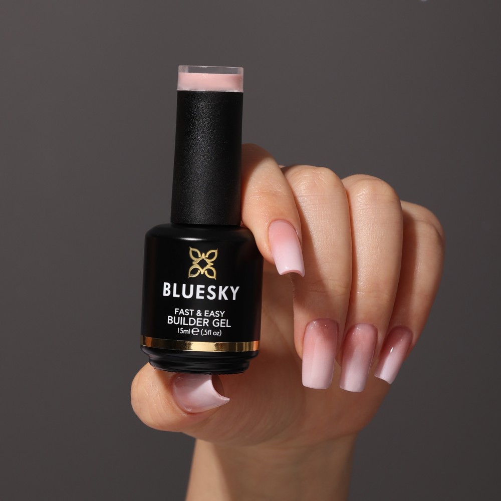 Bluesky Fast & Easy Builder Gel LBA12 Peach Glitz ,15Gr Bluesky Fast & Easy Builder Gel LBA12 Peach Glitz ,15Gr