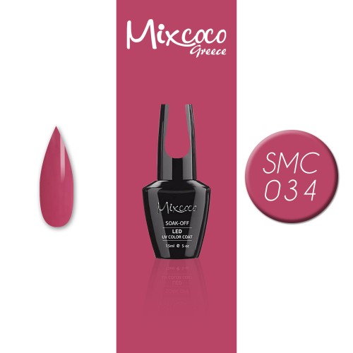 Mixcoco Ημιμόνιμο Βερνίκι Νυχιών SMC 34 15ml Hema Free