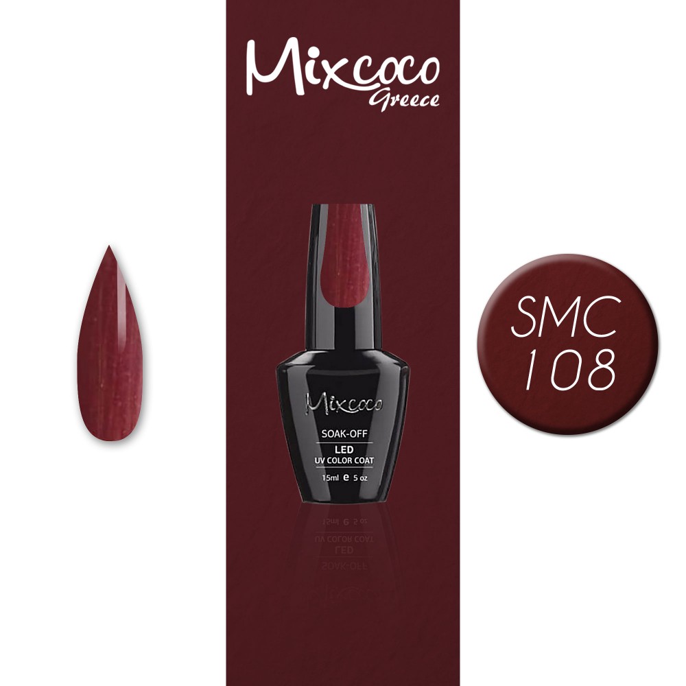 Mixcoco Ημιμόνιμο Βερνίκι Νυχιών SMC 108 15ml Hema Free