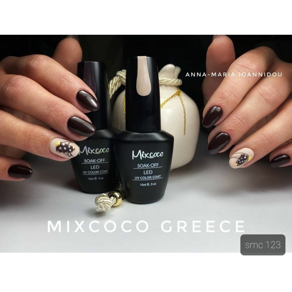 Mixcoco Ημιμόνιμο Βερνίκι Νυχιών SMC 123 15ml Hema Free