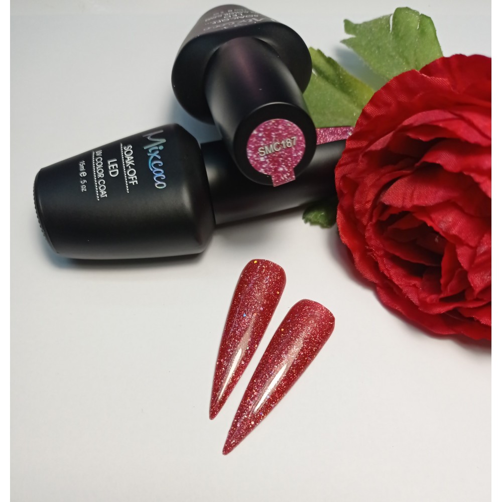 Mixcoco Ημιμόνιμο Βερνίκι Νυχιών SMC 187 15ml Hema Free
