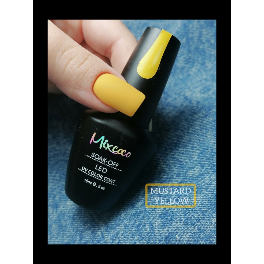 Mixcoco Ημιμόνιμο Βερνίκι Νυχιών Mustard Yellow 15ml Mixcoco Ημιμόνιμο Βερνίκι Νυχιών Mustard Yellow 15ml