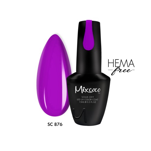 Mixcoco Ημιμόνιμο Βερνίκι Νυχιών SC 876 15ml Hema Free